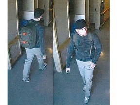 Edmonton police want to talk to this man about a break-in and theft Feb. 28 at Capital Care Norwood.