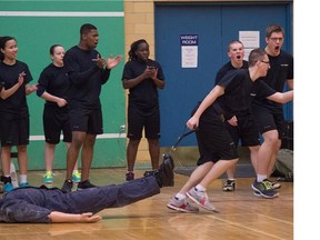 Some Edmonton high school students are spending their spring break learning about what it takes to become a police officer.