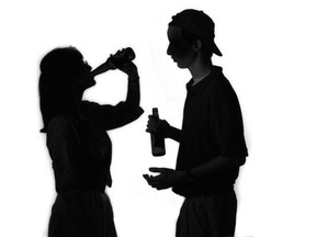 Binge drinking amoun young women in Alberta is rising.  Postmedia News/Illustration