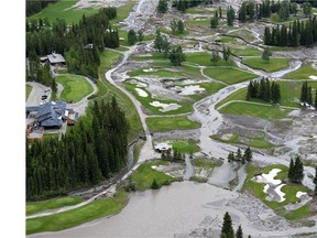 The Kananaskis Country Golf Course was heavily damaged by flooding.