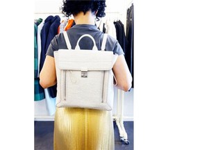 The Pashli backpack from 3.1 Phillip Lim is a convertible bag that can be worn multiple ways. Available at Coup Boutique