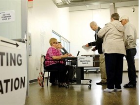 Poll clerks, supervisors, election mail-outs, temporary offices ­— it seems everything is expensive running an election in a province like Alberta.