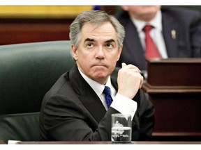 Premier Jim Prentice told Albertans there was “no new money” before his government tabled a budget that cut spending and introduced a progressive income tax, a health tax and hiked fees on everything from campsite rentals to birth certificates.