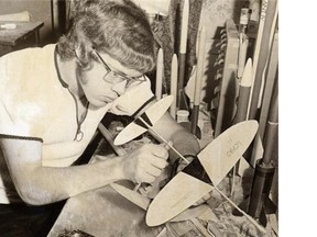 Roger Lufkin Founded Canada’s only model rocket company in Canada in 1976. His son Dennis Lufkin, pictured, designed most of the rockets his father sold.