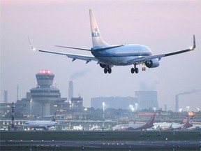 New direct flights from Edmonton to Amsterdam, scheduled to start in May, have been delayed until further notice, KLM Royal Dutch Airlines announced on its website.