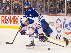 Nail Yakupov in action during the last game of his three-year Entry Level Contract.