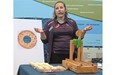Samantha Marion, Staff Scientist, Telus World of Science, explains the rules for a pie-catapulting contest that was held at exactly 9:26:53 a.m. on Saturday, March 14 to celebrate Pi Day, an annual celebration commemorating the mathematical constant (3.14) or 3/14 in month/day format. This year is dubbed the Ultimate Pi Day as the first 10 digits of Pi (3.141592653) will occur during the morning of March 14 or 3/14/15 at 9:26:53 a.m.