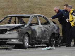 The remains of Shernell Sharon Pierre, 26, were found after firefighters extinguished a blaze in her grey Toyota Corolla at 170th Street and 87th Avenue late on March 12, 2008.