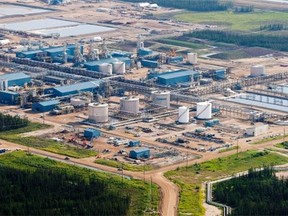 A Suncor oil sands facility is pictured near Fort McMurray on July 10, 2012.