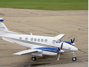 A King Air plane is shown in this Alberta government handout photo.