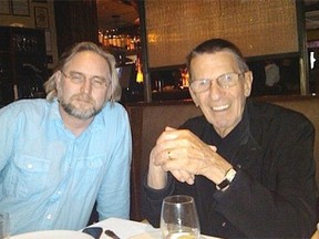 Vern Thiessen, left, with the late Leonard Nimoy