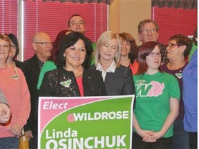 Wildrose candidate Linda Osinchuk announces her candidacy for the leadership of the Wildrose party.