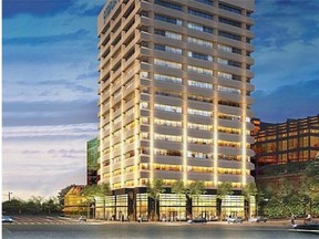 An artist’s rendering of the redeveloped 9Triple8 Jasper Building, which has announced its latest office tenant, Associated Engineering.