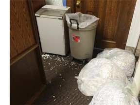 A couple of bags of shredded papers were waiting inside the common area of the minister of energy and minister of infrastructure offices the day after the election.