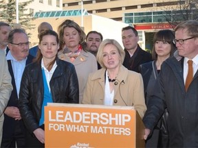 New Democrat Leader Rachel Notley. An Alberta NDP automated social media campaign came under fire Wednesday when it became so popular many regular Twitter users accused the party of filling popular election feeds with spam.