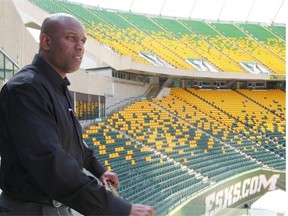 Edmonton Eskimos general manager Ed Hervey looks over Commonwealth Stadium on Aug. 1, 2013.