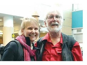 Edmonton resident Jacquie Eales and her traveling partner Duane Webster were grateful to reach Vancouver after experiencing the earthquake in Nepal.