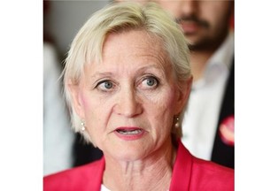 Edmonton-Riverview Liberal candidate Donna Wilson blasted the Wildrose party Monday, saying a key in its health plan would enrich for-profit health care providers outside Alberta.