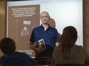 Elementary-junior high English language arts teacher Dave Madole has just written his first novel, called Keep.