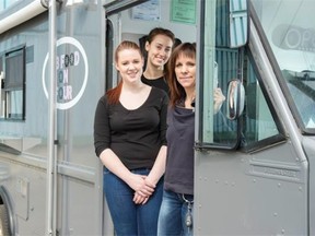 Fab Food On Four is a new, St. Albert-based food truck pulling into Edmonton’s wonderfully crowded food-on-wheels scene. The family-run truck is often staffed by, from left, Madison Christensen, Jordan Cunningham and Paula Christensen.