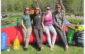 The four friends making the trip are, left to right, Justine Wilmot, Dylan Bajer, Sarah Johnston and Liam Law.