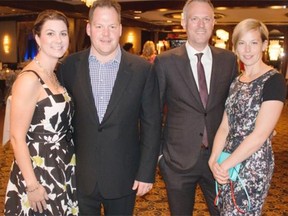 From left, Melanie Whittingham, Terry Whittingham, Richard Kirby and Erin Kirby at the I Wish for a New Waiter Gala on April 30.