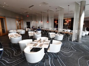 The Halo Bistro at the Renaissance Hotel serves fresh, locally sourced fare in a cosy, intimate room.