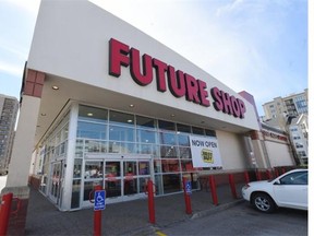 The Future Shop at 10304 109 Street has reopened but will be converted to a Best Buy store.