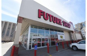 The Future Shop at 10304 109 Street has reopened but will be converted to a Best Buy store.