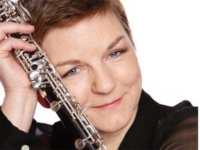 Lidia Khaner, principal oboe of the Edmonton Symphony Orchestra, who will be giving a recital with pianist Janet Scott Hoyt Sunday, May 17, at Holy Trinity Anglican Church
