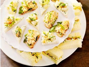 Tea sandwiches are a delicious treat to serve to mom on her special day.