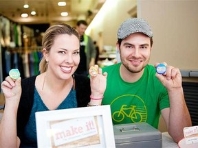Make-It organizers Jenna Herbut and her brother, Chandler Herbut, in 2011