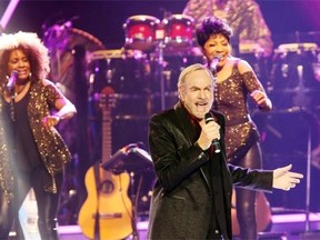 Neil Diamond, seen here at a show in Saskatoon last week, performed at Rexall Place in Edmonton on Tuesday night. Due to production constraints related to the provincial election results, there was no Journal photographer at the show.