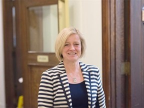 Alberta Premier-Elect Rachel Notley spoke with the media this morning at the Legislature.