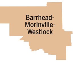 Riding map - Barrhead-Morinville-Westlock
