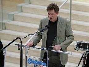 Randy Ettinger (President, Celebration Homes), recipient of the Universal Design in Architecture (Residential) Award at the 2015 Mayor's Awards held at Edmonton City Hall on May 20, 2015.