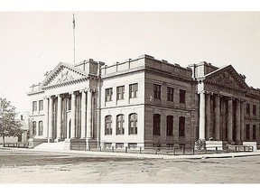 The original Edmonton courthouse was built in 1908 and demolished in 1972 to make way for the construction of Edmonton Centre.