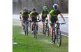 Riders from a bike club head down Fox Drive on an outing in Edmonton on April 23, 2015.