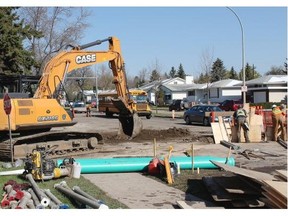 Road construction plans at Connors Road and 89 Street in Edmonton on May 8, 2015. The city announced their road construction plans for 2015.
