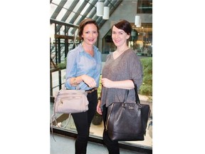 Kim Shulha, left, and Carlie Curry at the Ron White cocktail reception on April 17 at Holt Renfrew.