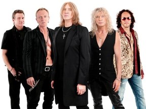 A supplied photo of Def Leppard, who played Rexall Place on Thursday night. The band did not allow media photographers at the show.