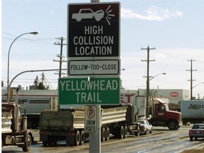 Yellowhead Trail and 149th Street has again been named the worst intersection for accidents in Edmonton.