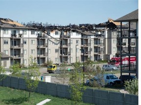 106 condo units will have to be rebuilt at 301 Clareview Station Drive West after fire swept through the building in late May.