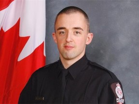 Const. Daniel Woodall, of the EPS hate crimes unit, poses in this undated handout photo.