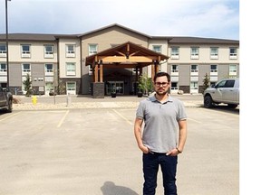 Corbett Fertig, general manager of the Timber Ridge Inn & Suites, says the hotel’s business licence fee is going from $75 to more than $100,000 a year under a Fox Creek bylaw change.