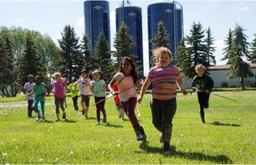 Edmonton public and Catholic school students come out to Jespersen Farm near Spruce Grove for a week at a time for Farm School.
