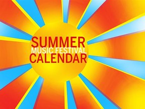 Summer music festival calendar