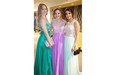 From left, Tatiana Marciniak, Ambriella Aucoin and Melania Stavale at the 2015 Archbishop MacDonald High School graduation banquet on May 23.
