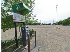 The gravel parking lot across 103 Street from the Strathcona Farmers’ Market in Edmonton on Friday May 29, 2015.