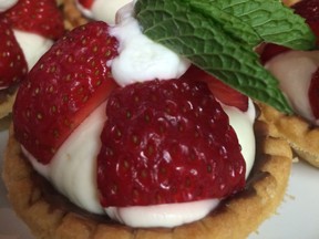 Chefs from CapitalCare Grandview produce these toothsome tarts at the kickoff for Feast on the Field, a fundraiser for CapitalCare Foundation Aug. 12 at Commonwealth Stadium.